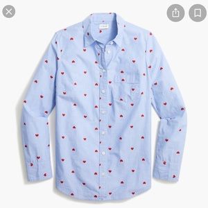 J Crew Factory Printed button-up shirt in ❤️❤️❤️ (plus)